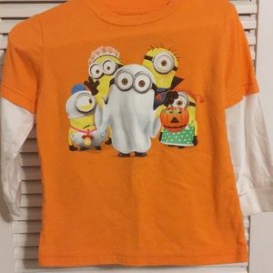 Minions Halloween shirt 2t